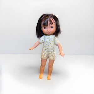 Vintage 1982 My Friend Jenny Doll By Fisher Price Brunette Brown Eyes Cloth Body